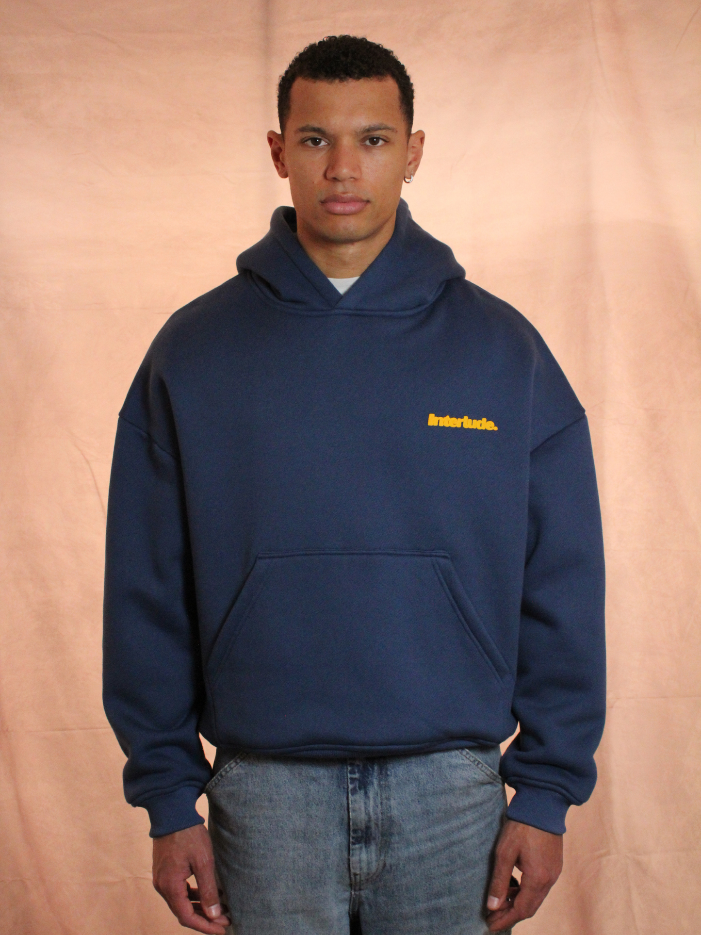 Racing Hoodie - Navy/Yellow